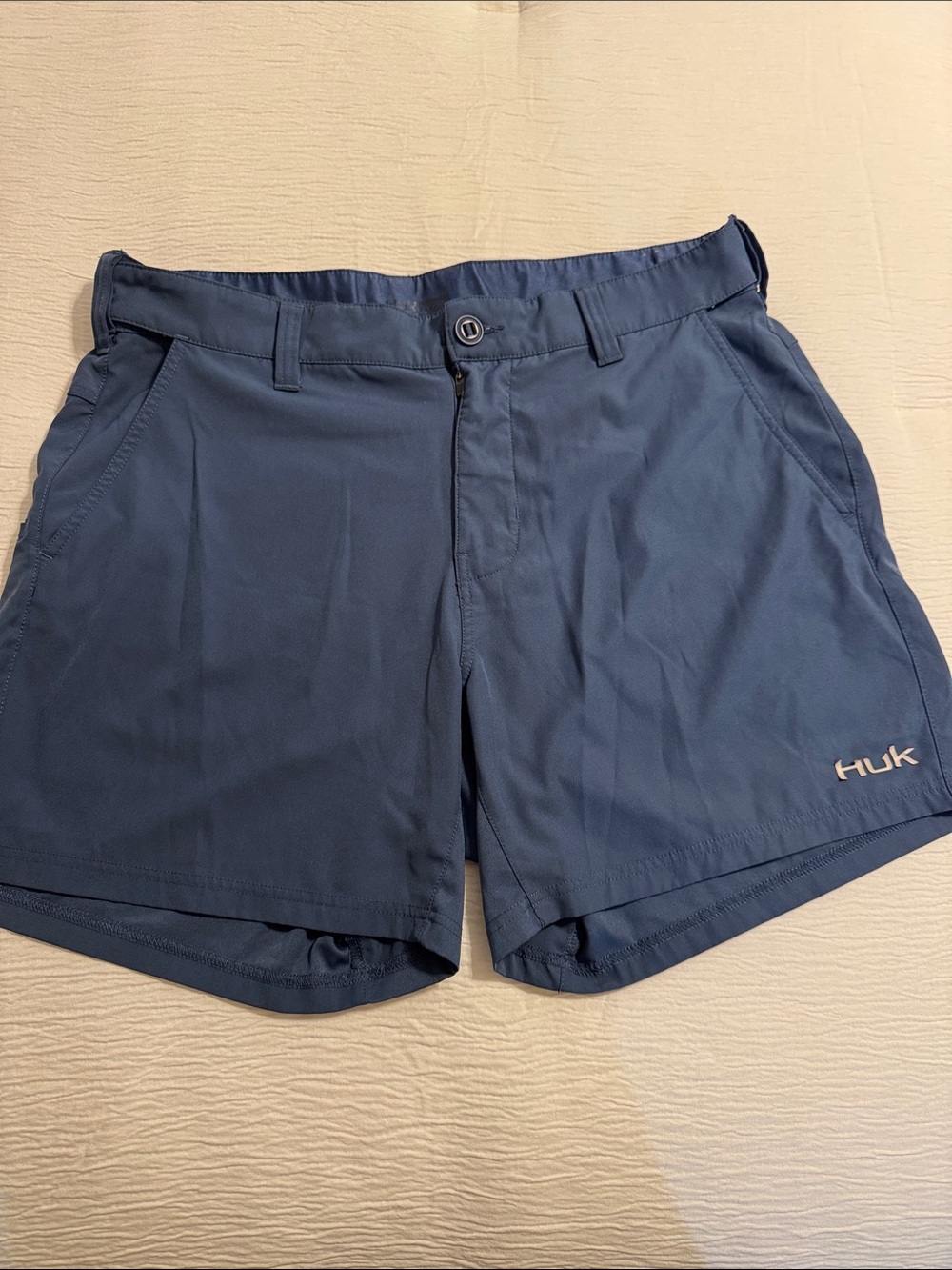 Huk Men's Navy Hybrid Performance Shorts